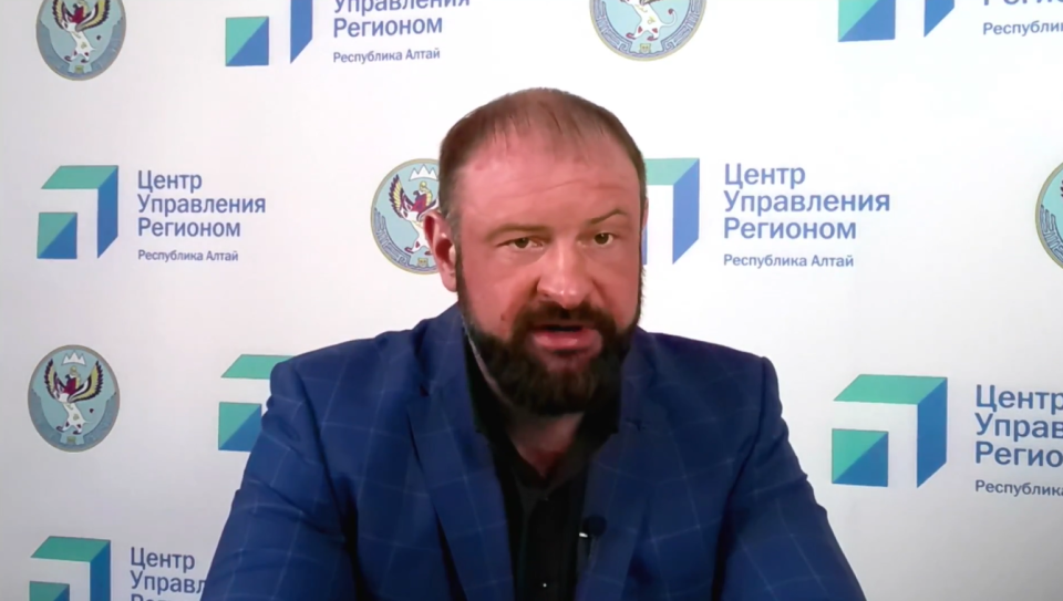    Максим Гербет. Источник: Кадр видео из сообщества "ВКонтакте" правительства Республики Алтай