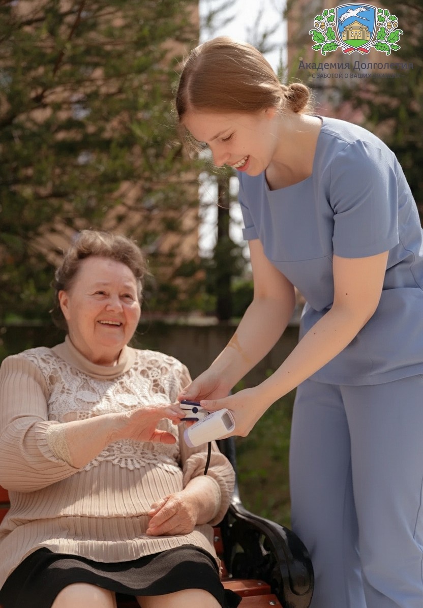 Уход за постояльцами с диабетом в Академии Долголетия