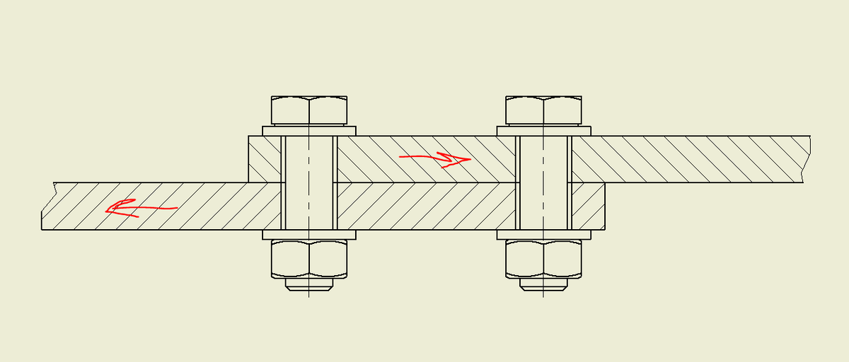 Рис. 1 Поперечная нагрузка.