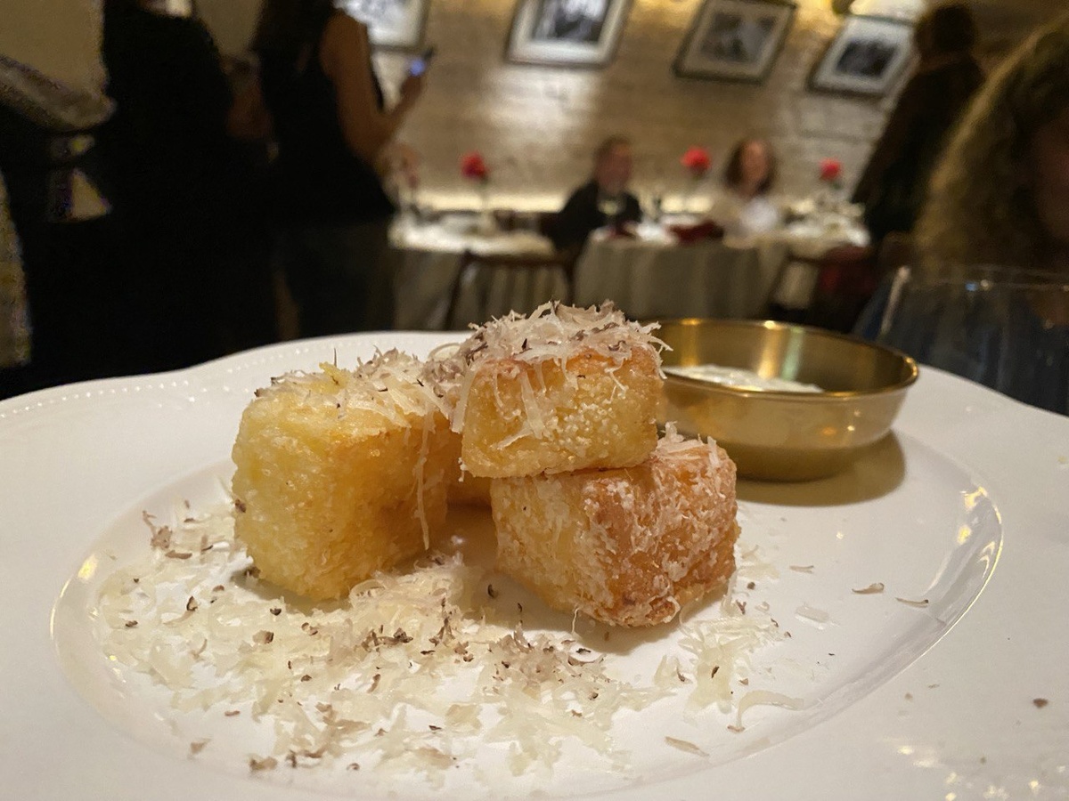 Полента с пармезаном и трюфелем