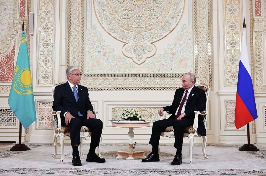    Президент РФ Владимир Путин и президент Казахстана Касым-Жомарт Токаев / Источник: © Владимир Смирнов/РИА Новости
