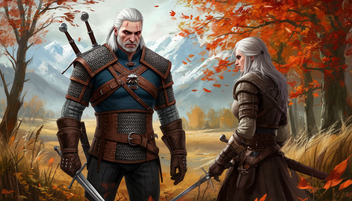 Геральт и Цирилла "Ведьмак" Анджей Сапковский