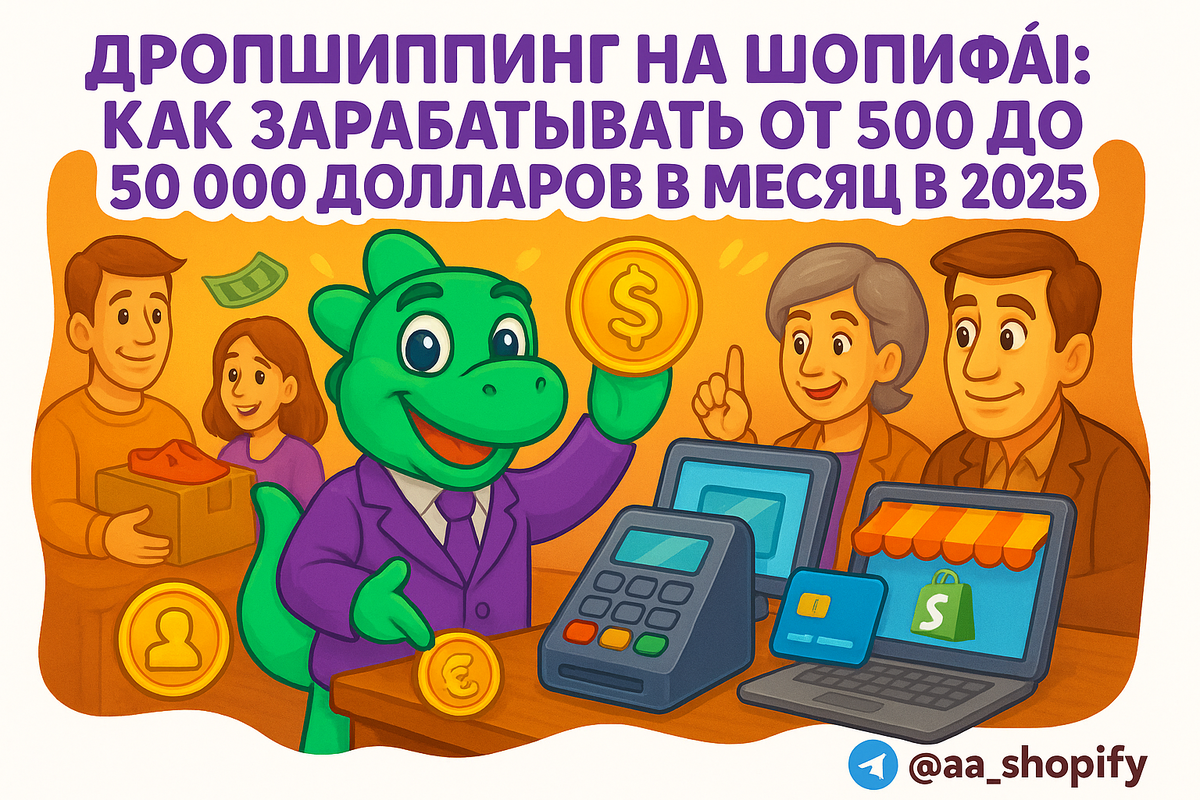   Дропшиппинг на Шопифай: Как зарабатывать от 500 до 50,000 долларов в месяц в 2025 году aa_ecom