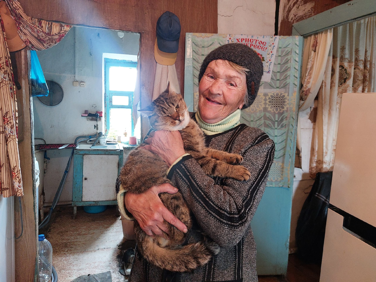 Тетя Валя с Барсиком