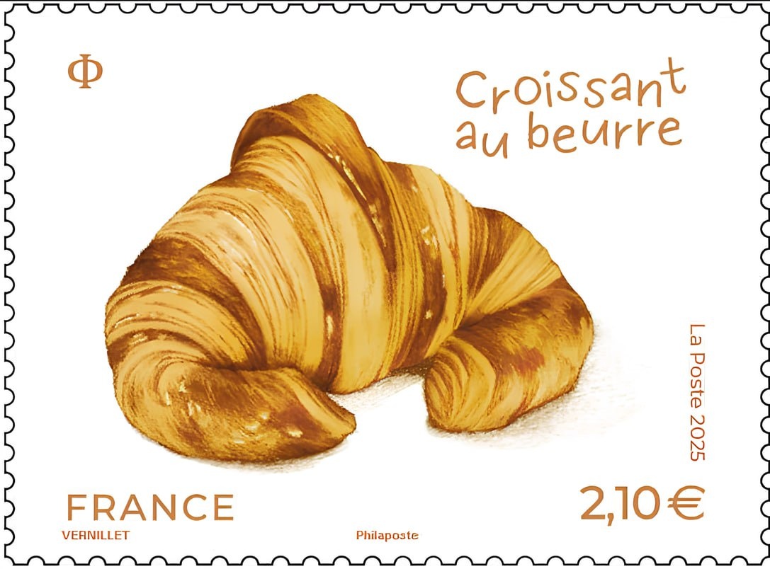 Французская почта выпустила ароматизированную марку с запахом круассана