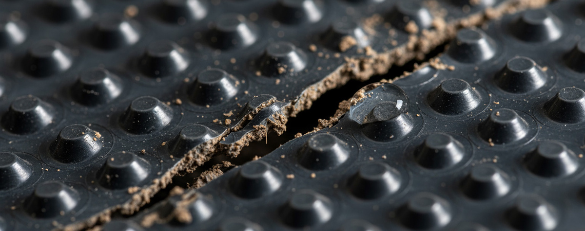 Повреждения некачественной профмембраны 