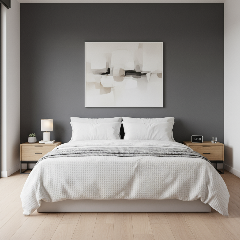 Серый цвет стены - это скучно!