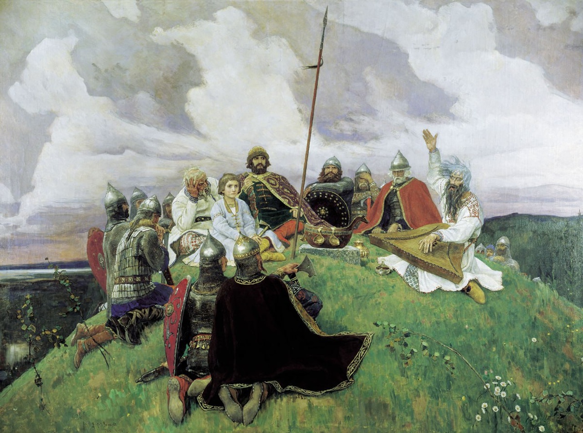 Виктор Васнецов. «Баян» (1910). Русский музей, Санкт-Петербург.