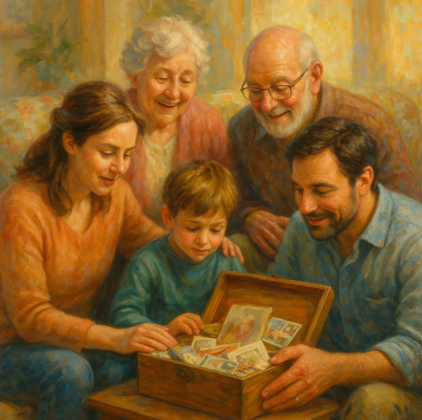 Семейные «коробки памяти»: как сохранить историю семьи и укрепить связь поколений 