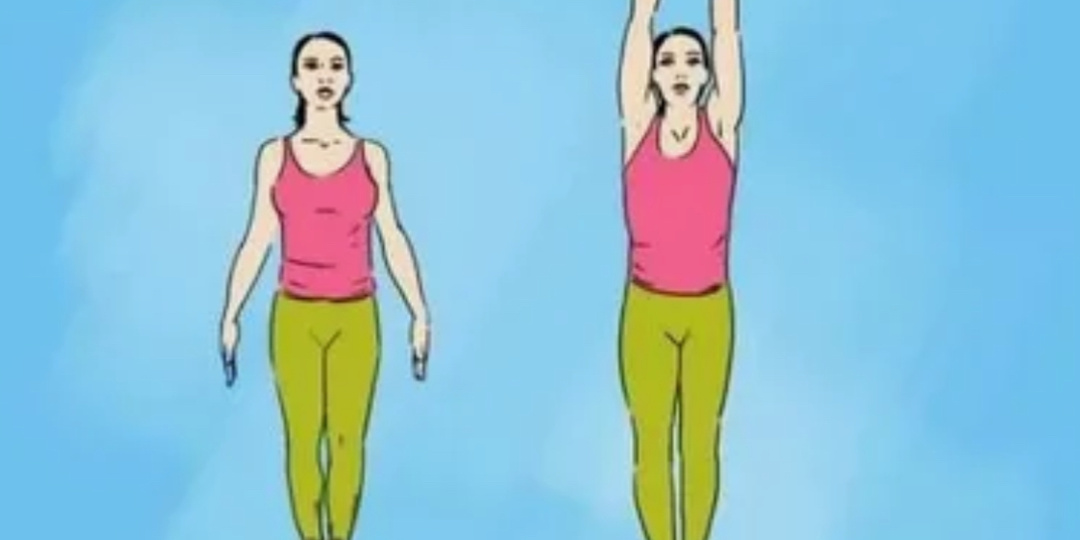 Еще одно простое упражнение молодости и долголетия на 1 минуту: а ну ка руки вверх