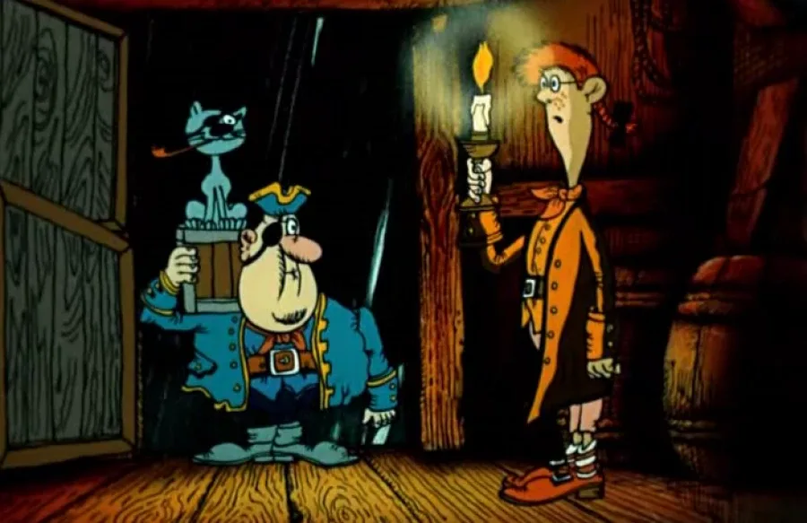 Кадр из мультфильма «Остров сокровищ»