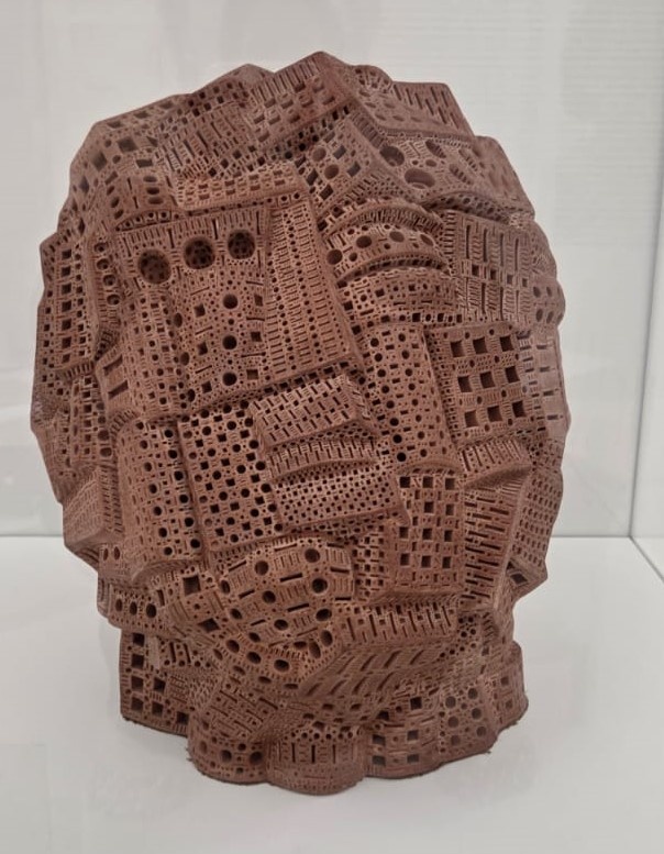 Александр Ней. Метафизическая голова. 1976 терракота