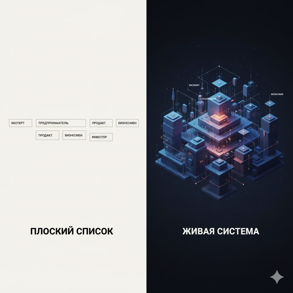 От плоского списка к живой системе