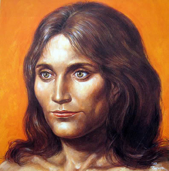 Воссозданное изображение «Красавицы Лоуланя», (источник: peshera.org)