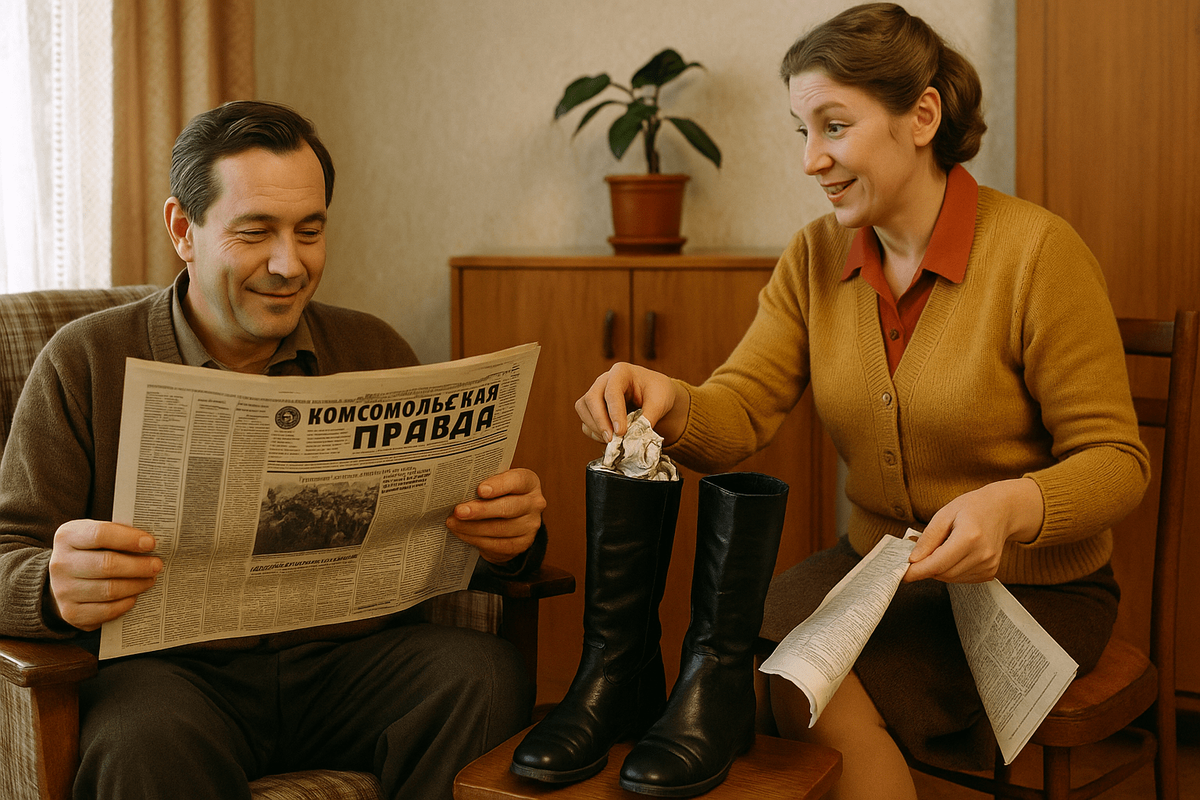    Рассказываем, как газета спасала советскую обувь и работает ли это сейчас.