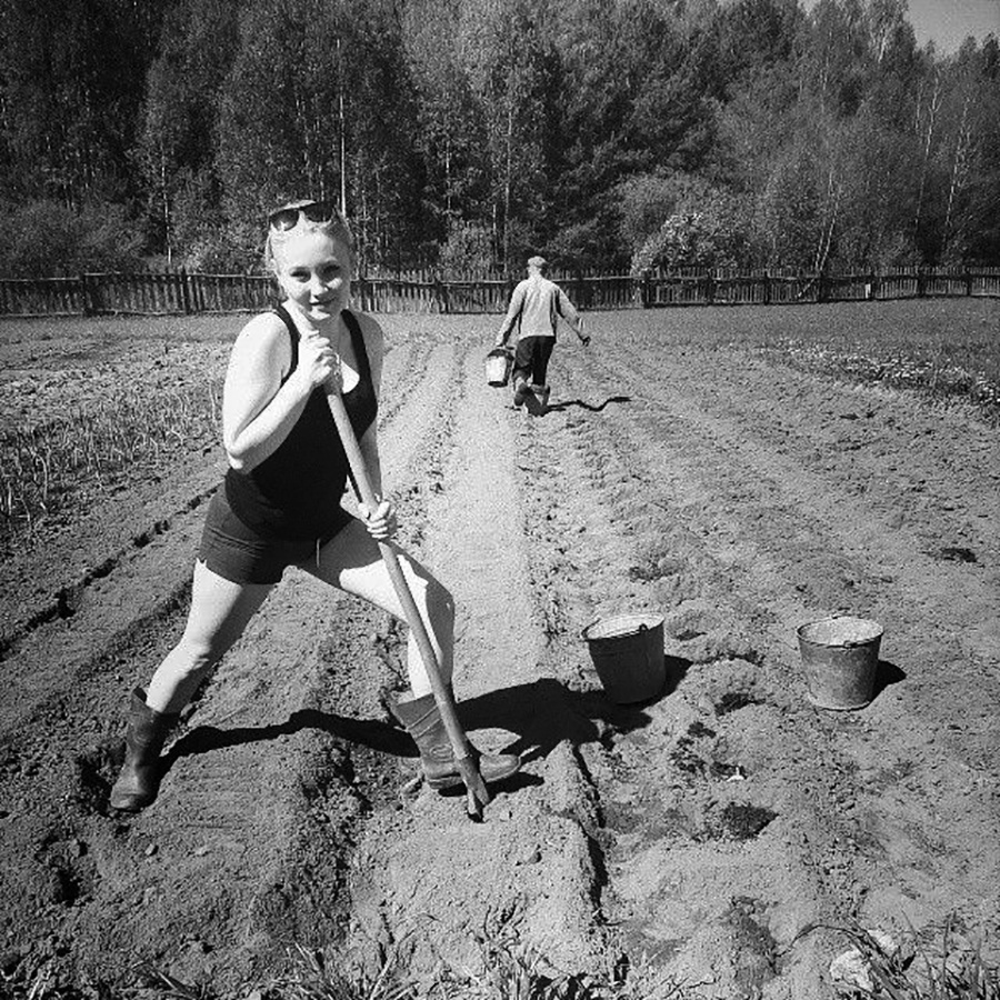 Внучка и дедушка