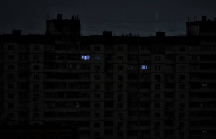 Отключение электроэнергии в Киеве в ночь на 10 октября 2025 года. Источник: t.me/sevreal.