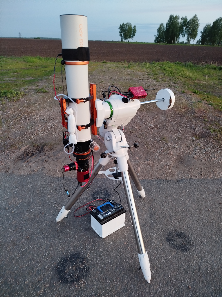 Сетап запитан от автомобильного аккумулятора