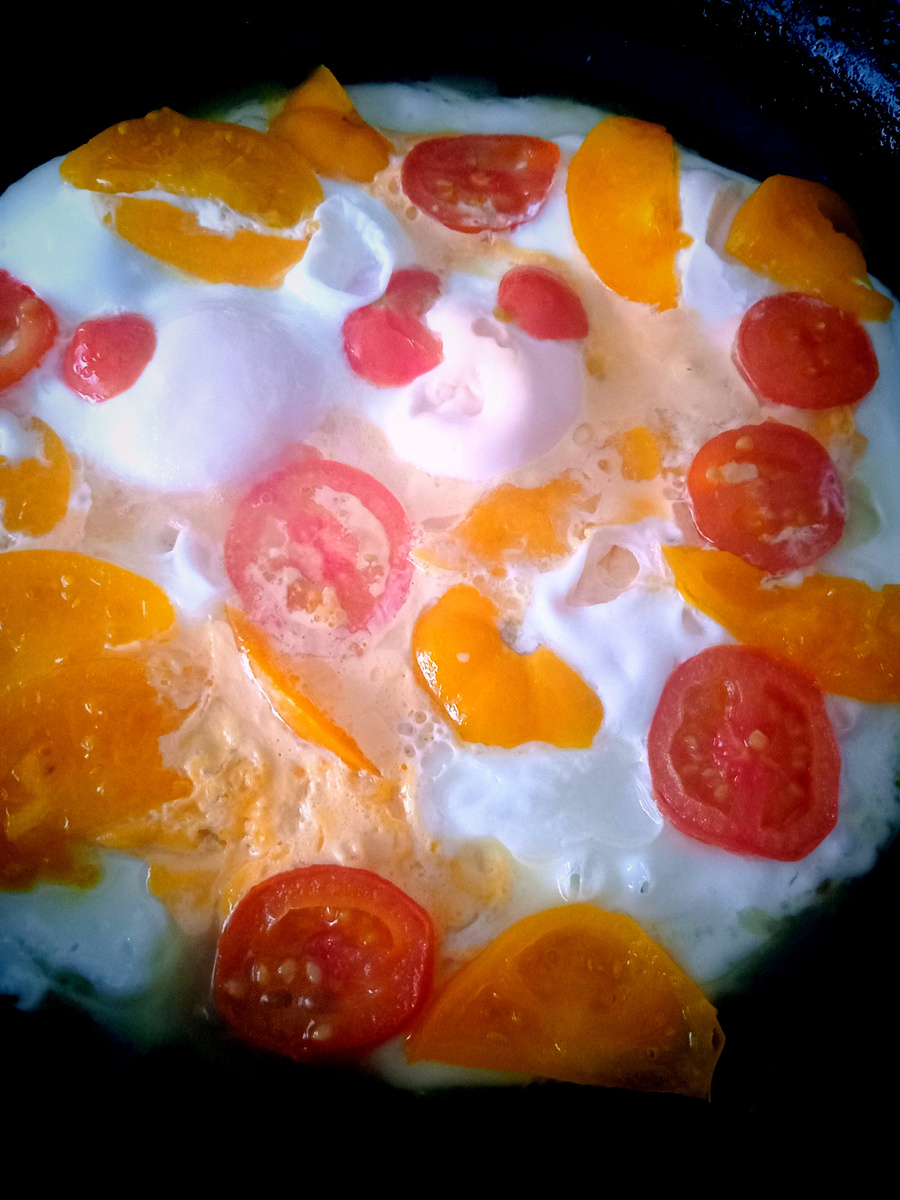 Моя яичница с помидорами