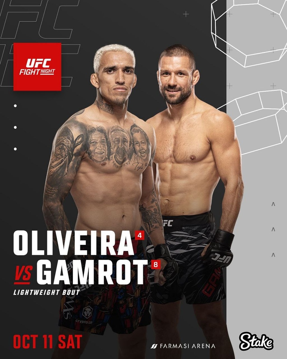     Постер боя Оливейра – Гамрот