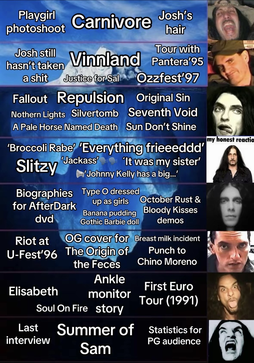 Айсберг по Type O Negative. Автор в TikTok: bestieeeve