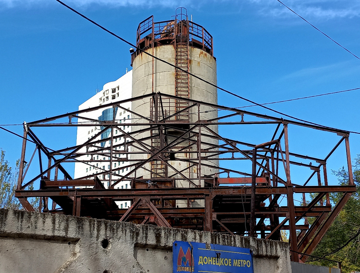 Донецкое метро. Строительно-технологическая площадка №20. Фото октябрь 2025 г.