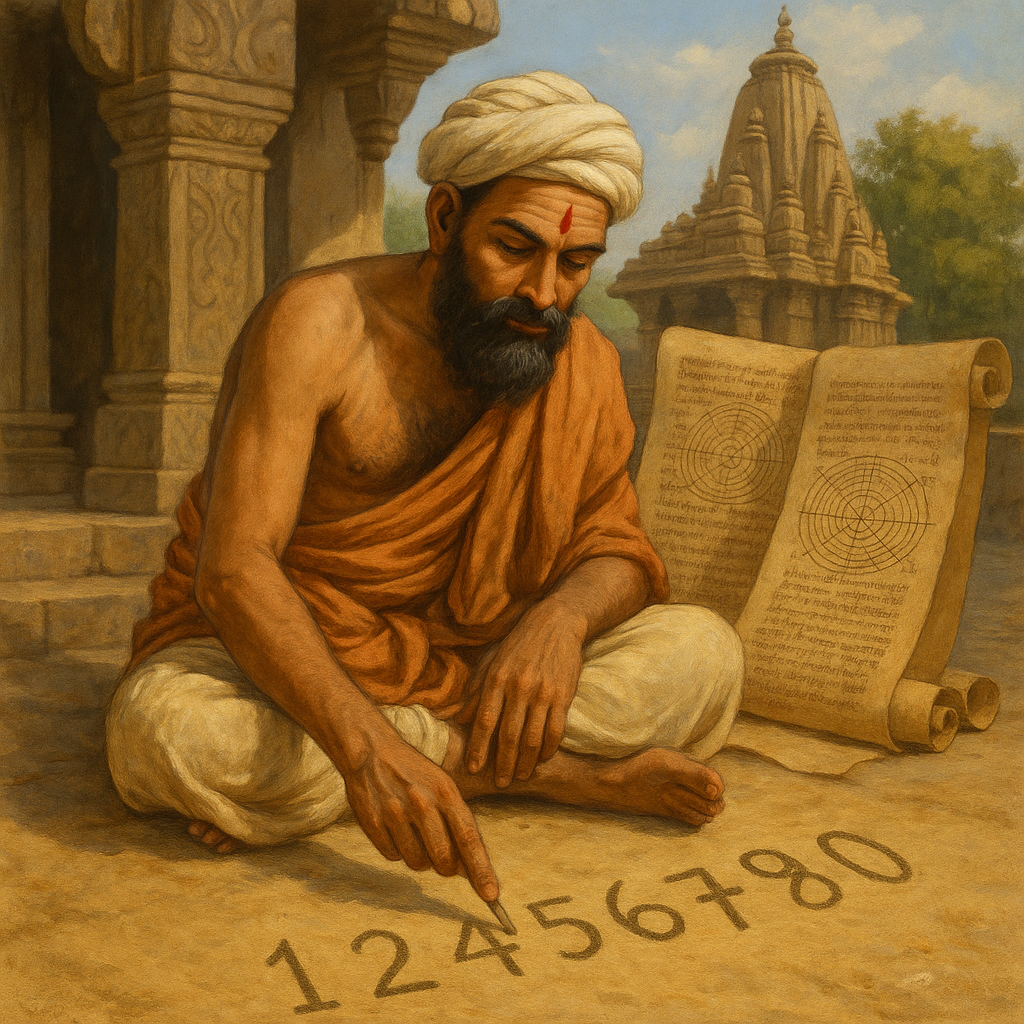 «Колыбель ноля». Индийские ученые не просто придумали цифры — они создали концепцию пустоты, без которой была невозможна современная математика. Их гений был в простоте: один знак — одно число.