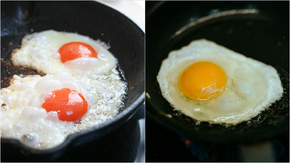 Даже на фотостоках проще найти яичницу с «косяками», чем без