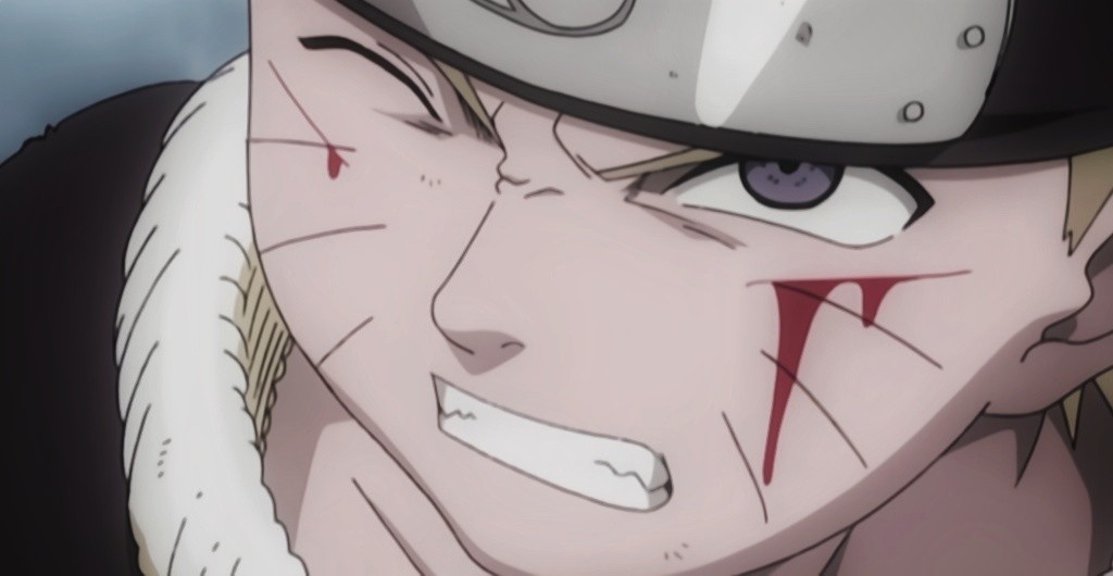 Стиснув зубы двигаемся к мечте (кадр м/с Наруто, 1 сезон 14 серия)