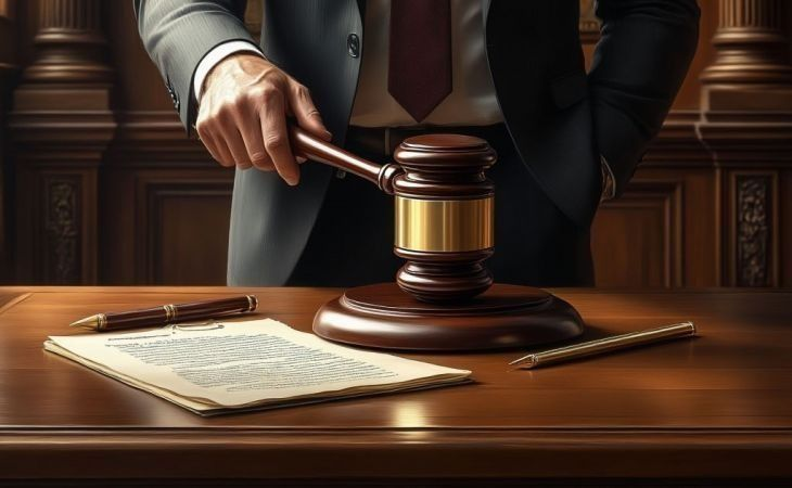 Суд. Фото: сгенерировано с помощью нейросети "Алиса", "Атмосфера"