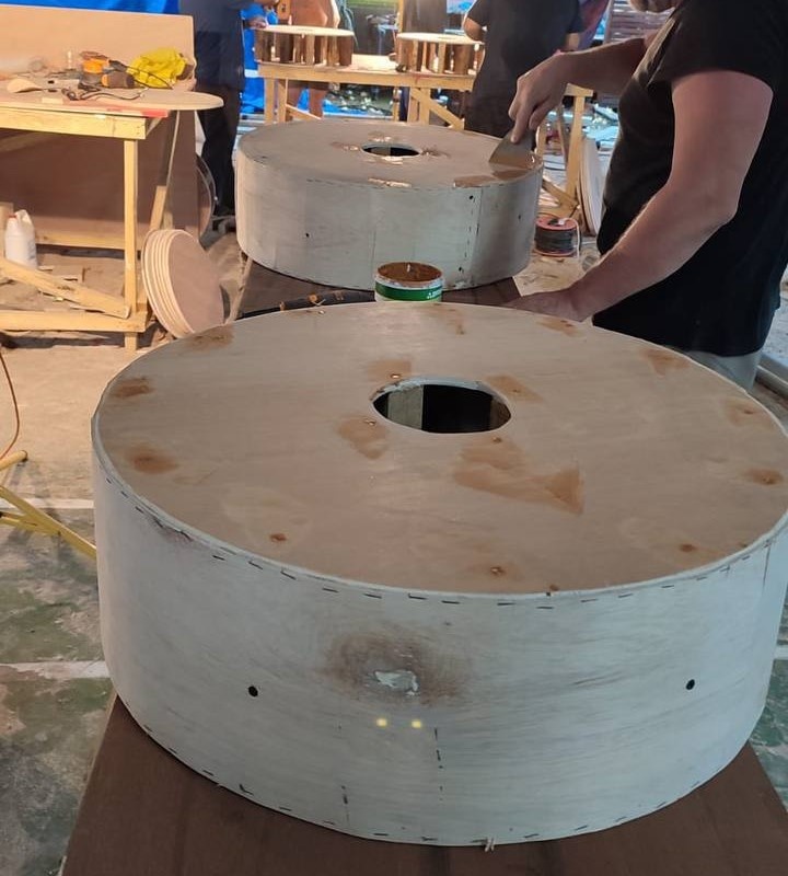 Фото создания реквизита к испытанию на вылет