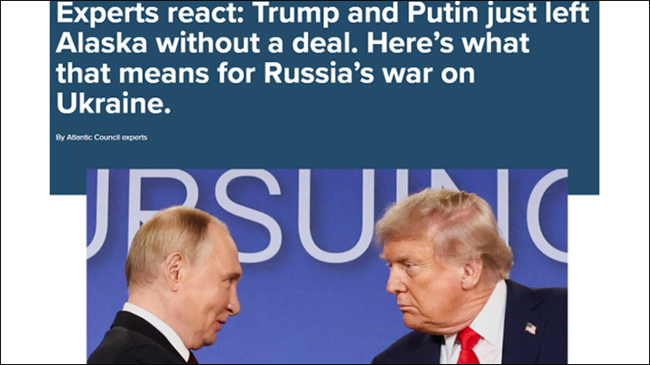    Западные эксперты: Анкоридж окончился ничем. Скриншот: atlanticcouncil.org