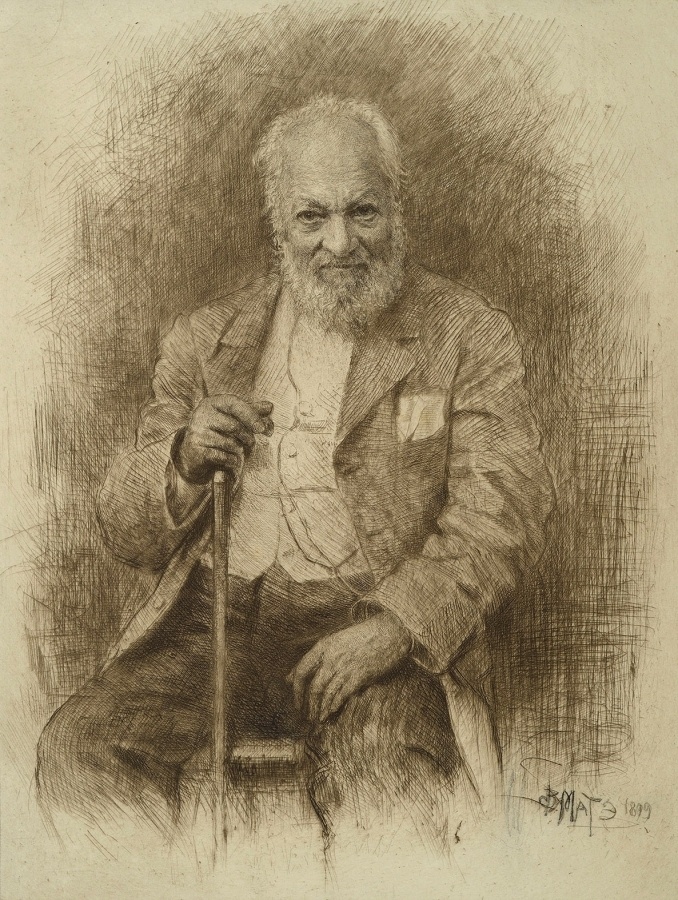 Василий Матэ. Портрет Николая Бенуа, 1899.