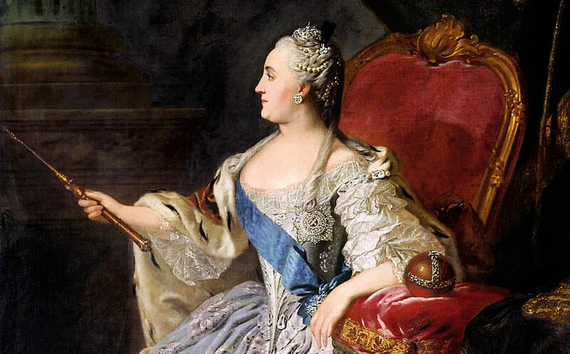 Портрет Екатерины II. Худ. Ф. Рокотов. 1763 г.