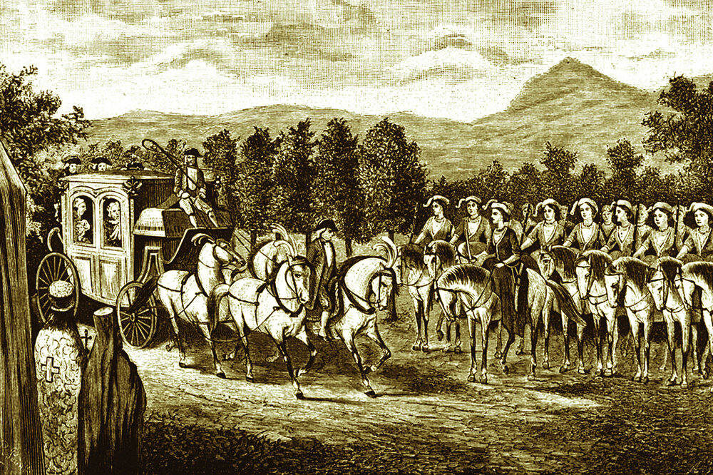 Встреча амазонок с Екатериной II