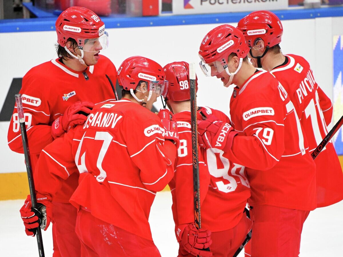    Хоккеисты "Спартака"© РИА Новости / Сергей Гунеев