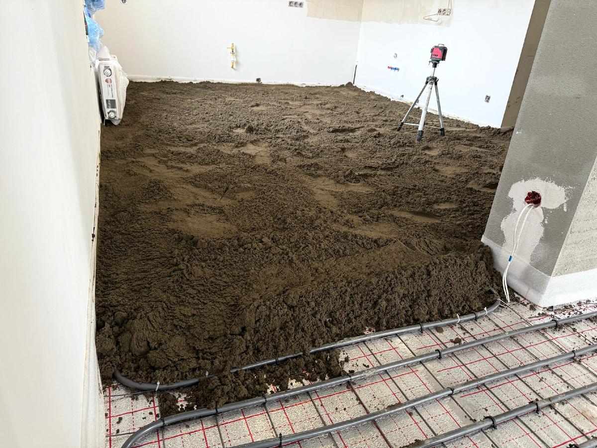 Устройство стяжки теплого пола в частном доме