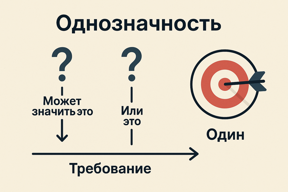 Однозначность - критерий качества требований ПО