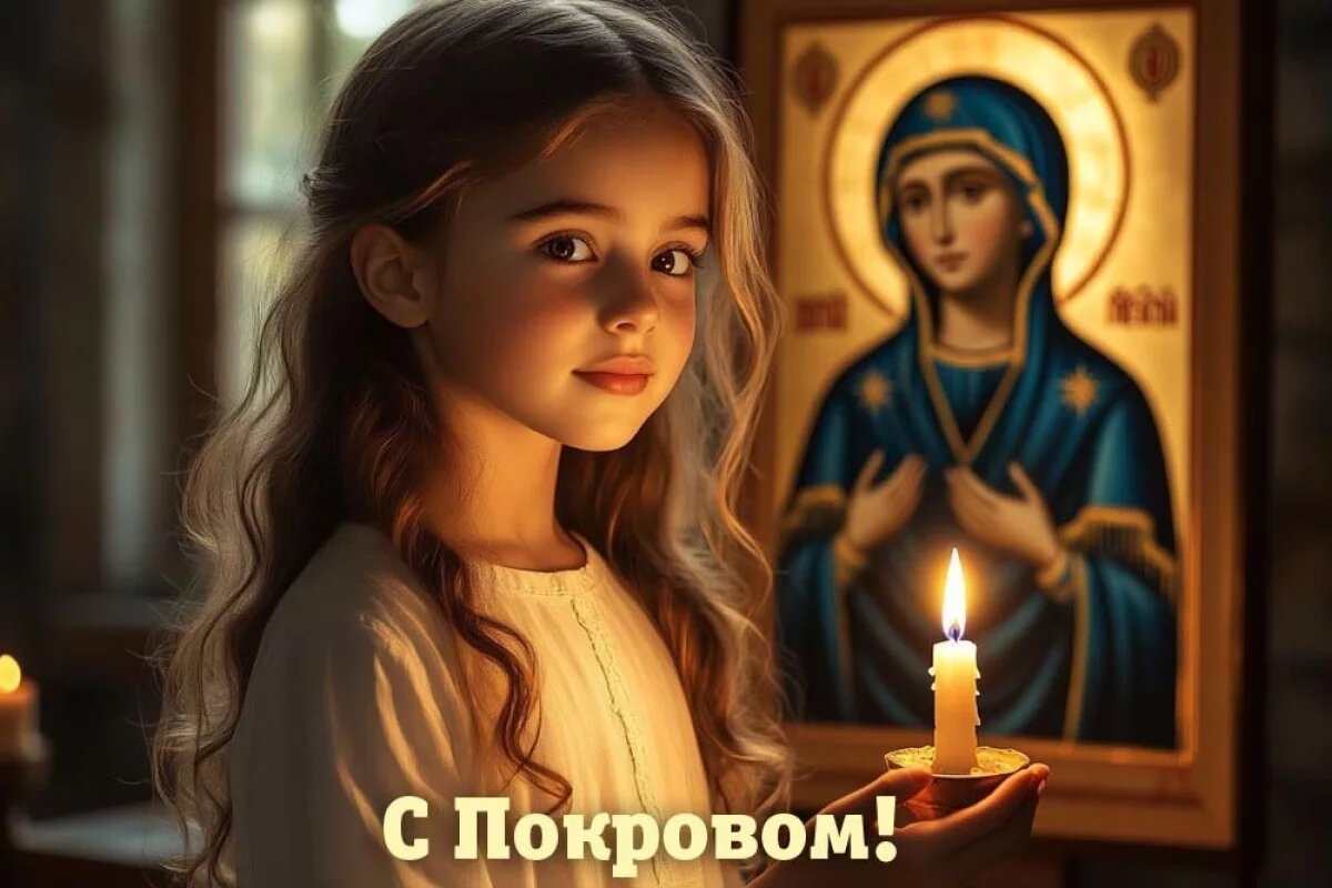    20+ открыток с Покровом Пресвятой Богородицы.