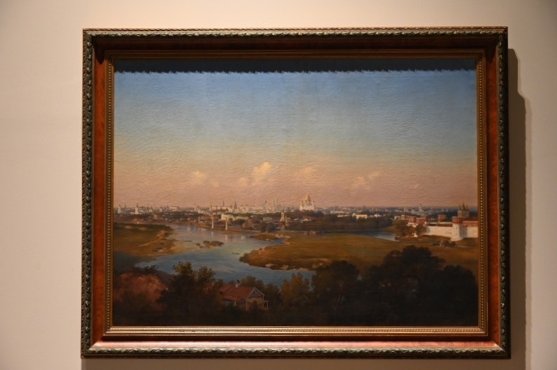 Вид на Москву с Воробьевых гор. В.Ф.Аммон. 1856 г.