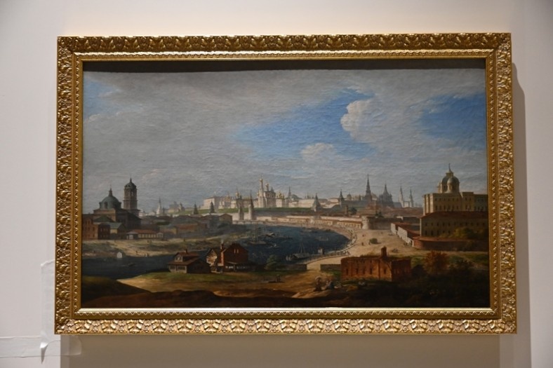 Вид Кремля из-за Яузы. М.Н.Воробьев 1823 г. 