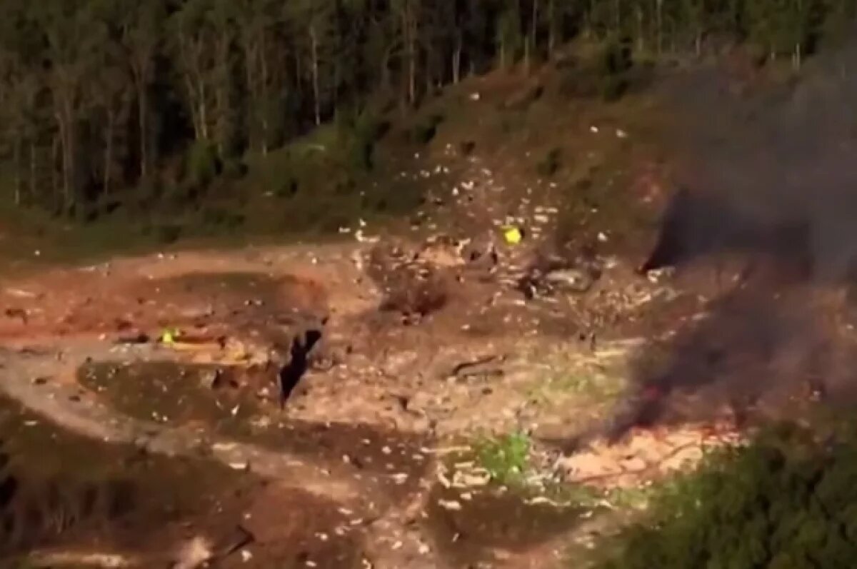    Появились кадры взрыва на заводе в США, где делали заряды для ВСУ