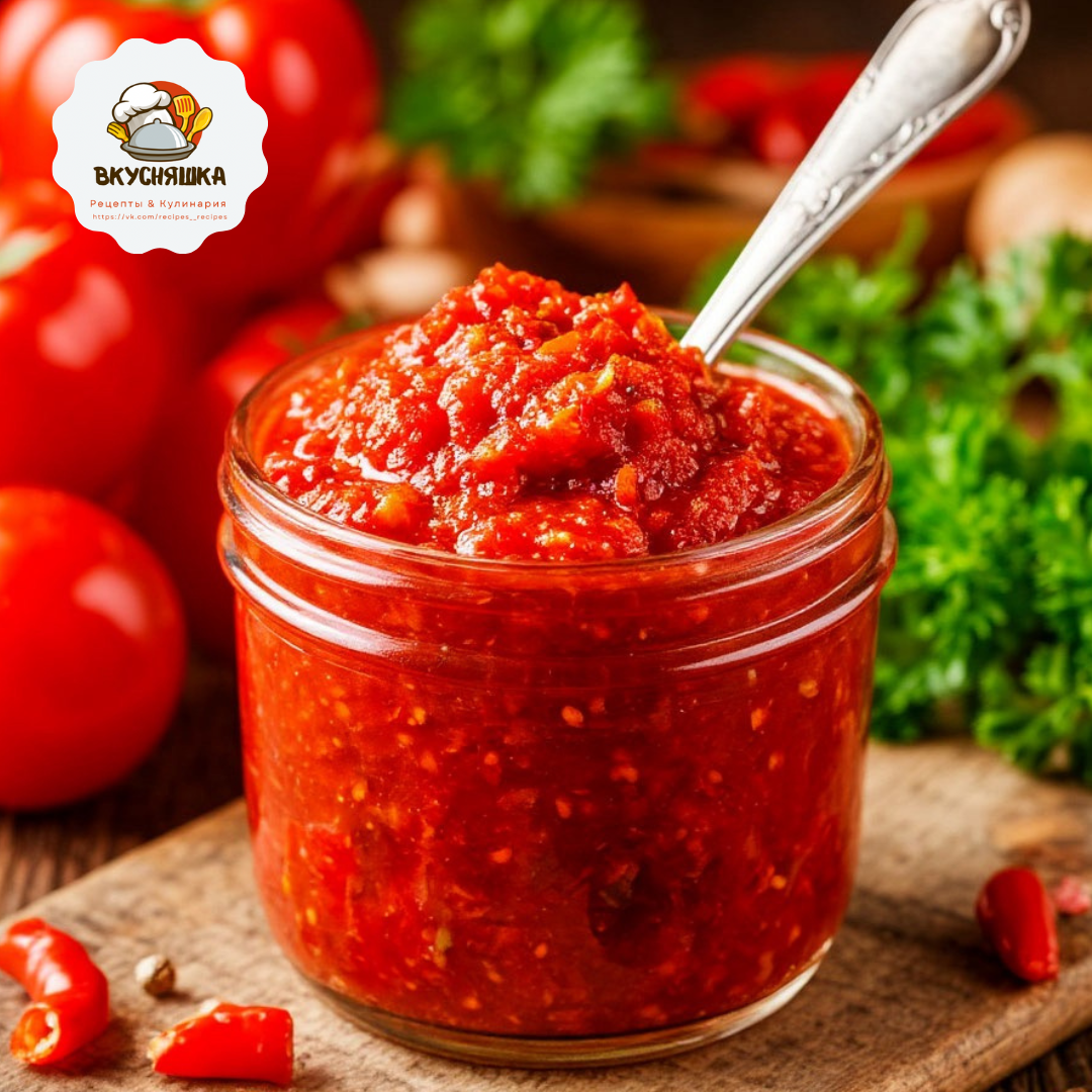 🌶️ Классический рецепт аджики в банке на зиму. 🍅