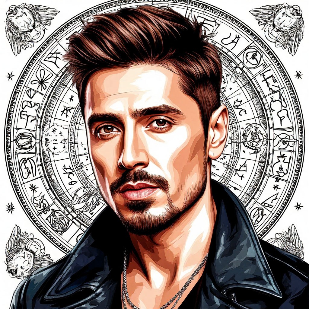 Дима Билан. Изображение создано с помощью ИИ Шедеврум.