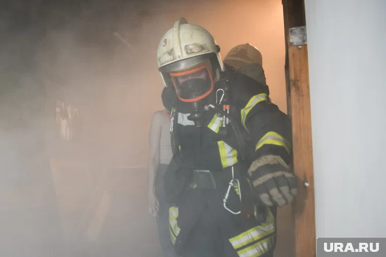  В результате пожара погиб один человек
Фото: Илья Московец © URA.RU