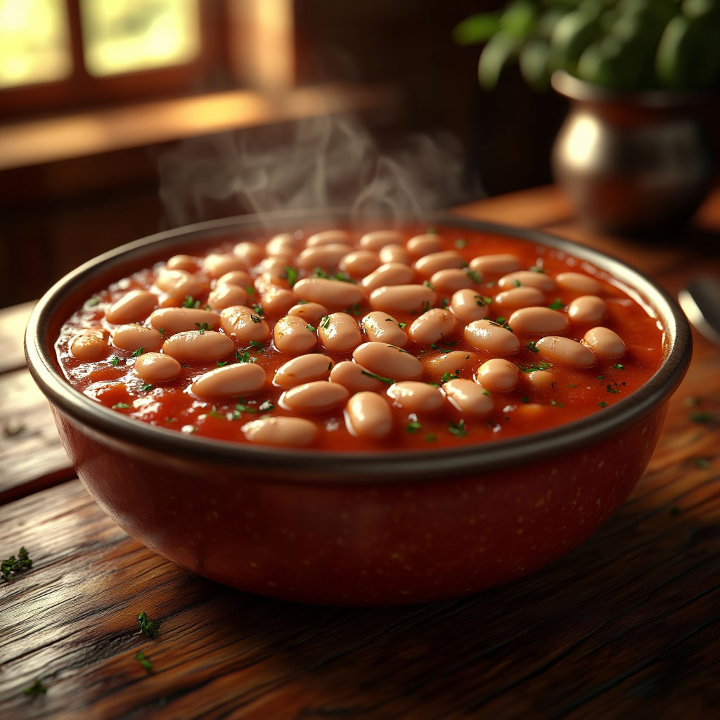 Белая фасоль в томатном соусе. Домашние рецепты.