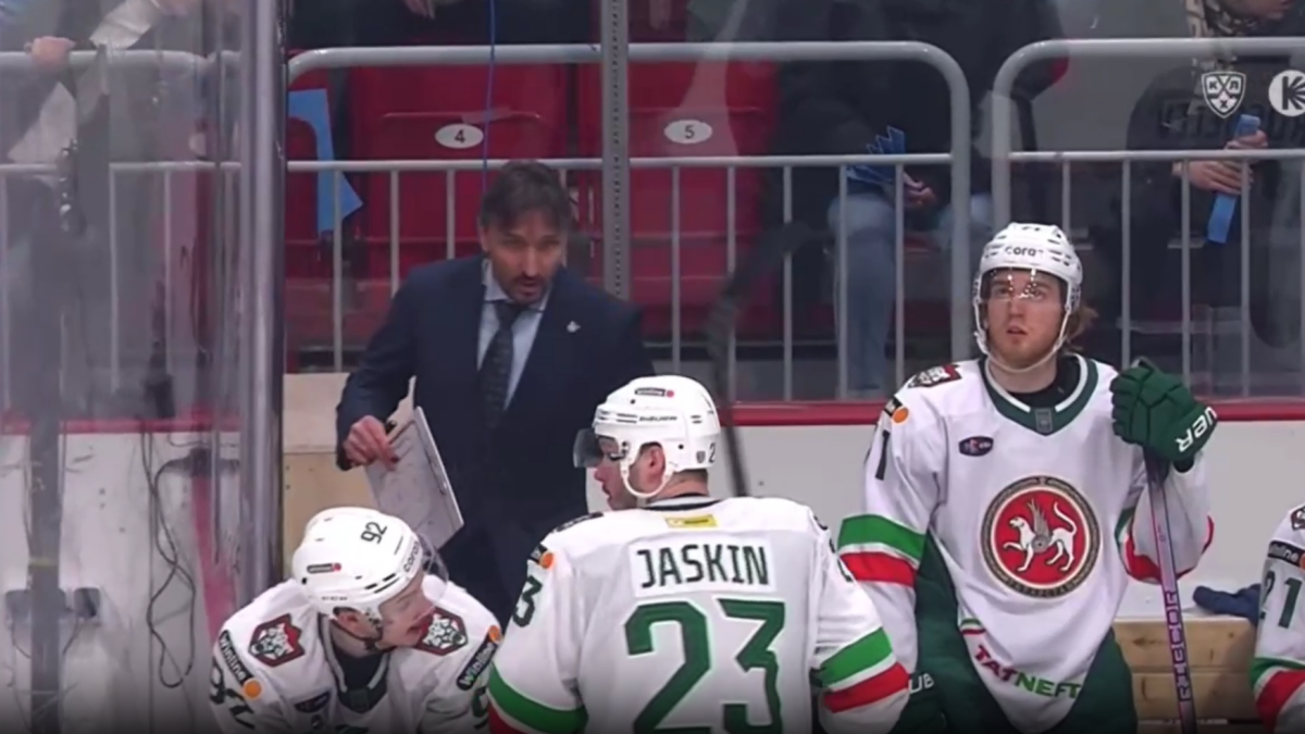 Фото: скрин трансляции КХЛ ТВ