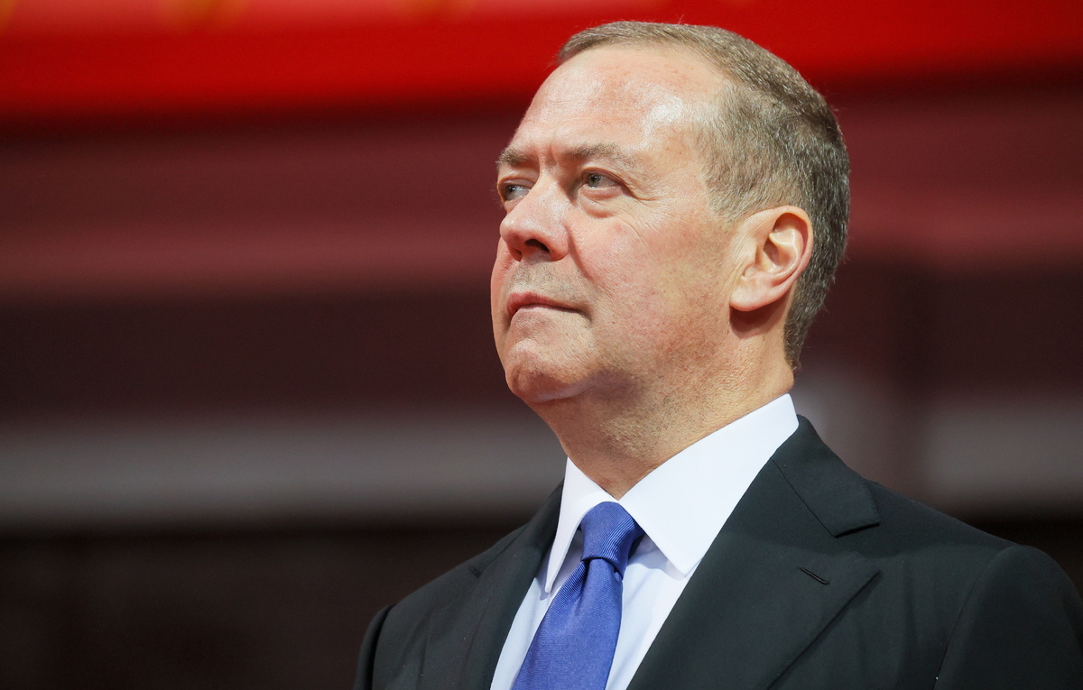    Заместитель председателя Совета безопасности РФ Дмитрий Медведев  Екатерина Штукина/POOL/ТАСС