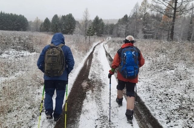    Пешие группы обходят в день несколько километров по сложным тропам и в сложных условиях. Фото: krsk.aif.ru/ Ирина Якунина
