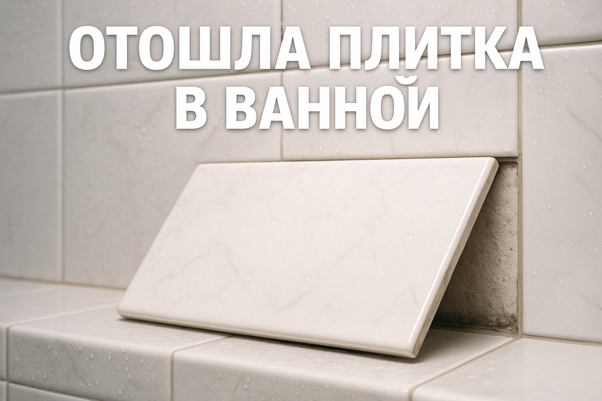    Отошла плитка на стене в ванной — ремонт своими руками Михаил Юрьевич